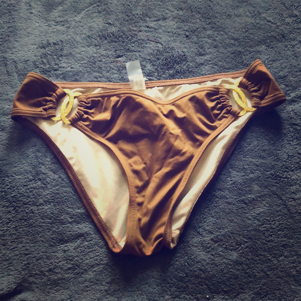 Victoria’s Secret VS brown and gold swim bottom